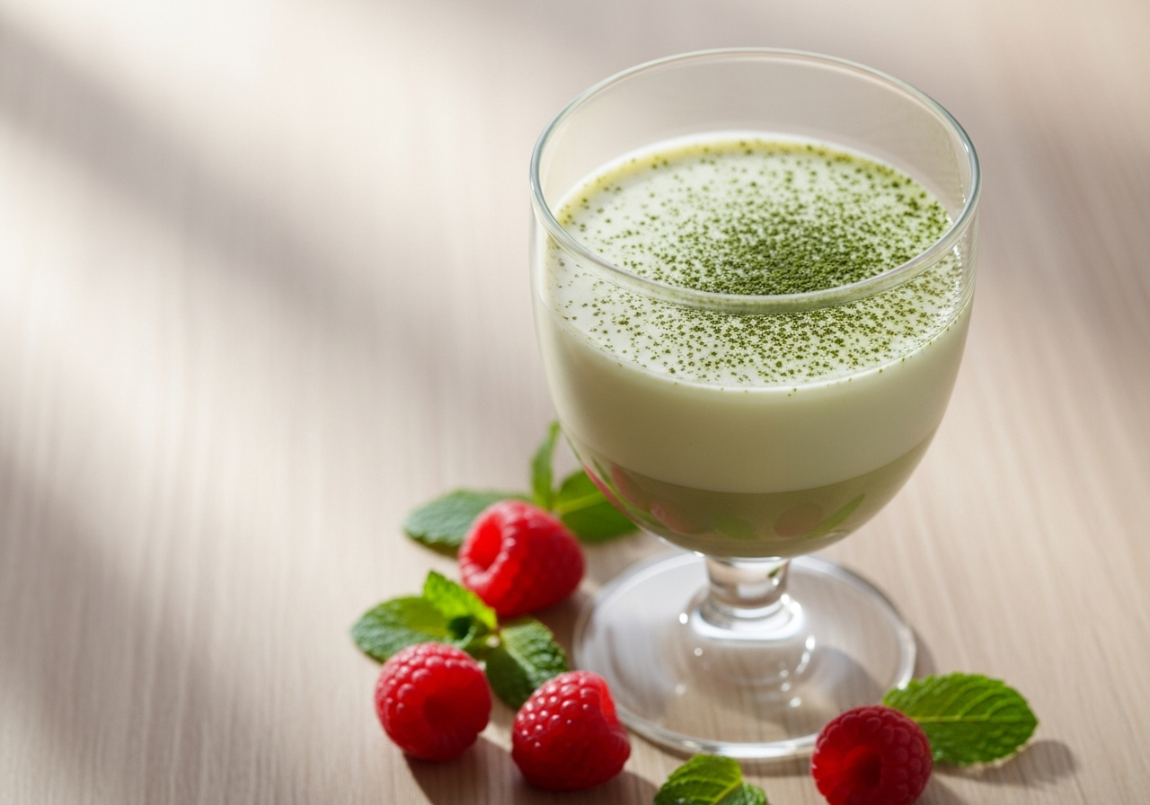 Panna cotta de chocolate blanco y té verde 30 noviembre 2025 imagen