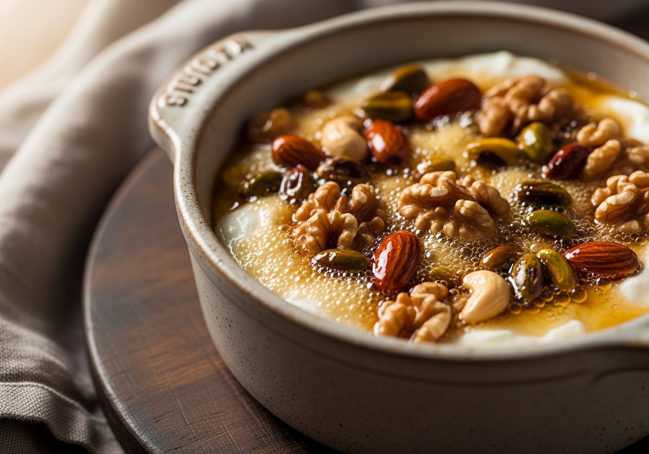 Postre caliente de yogur, miel y frutos secos 15 febrero 2026 imagen 1