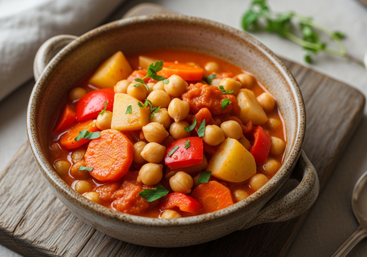 Estofado suave de garbanzos y verduras 26 febrero 2026 imagen