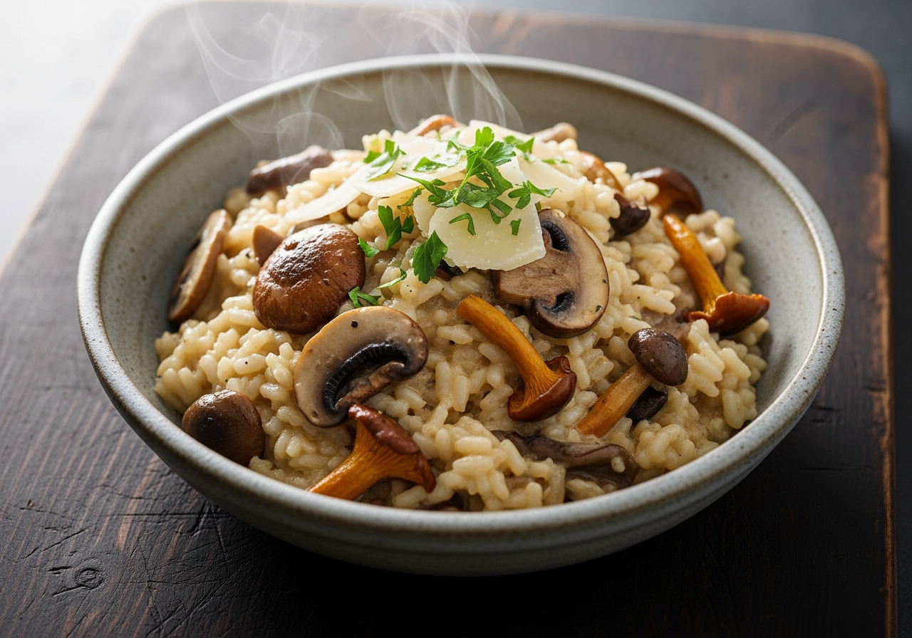 Arroz meloso de setas y miso blanco 3 febrero 2026 imagen