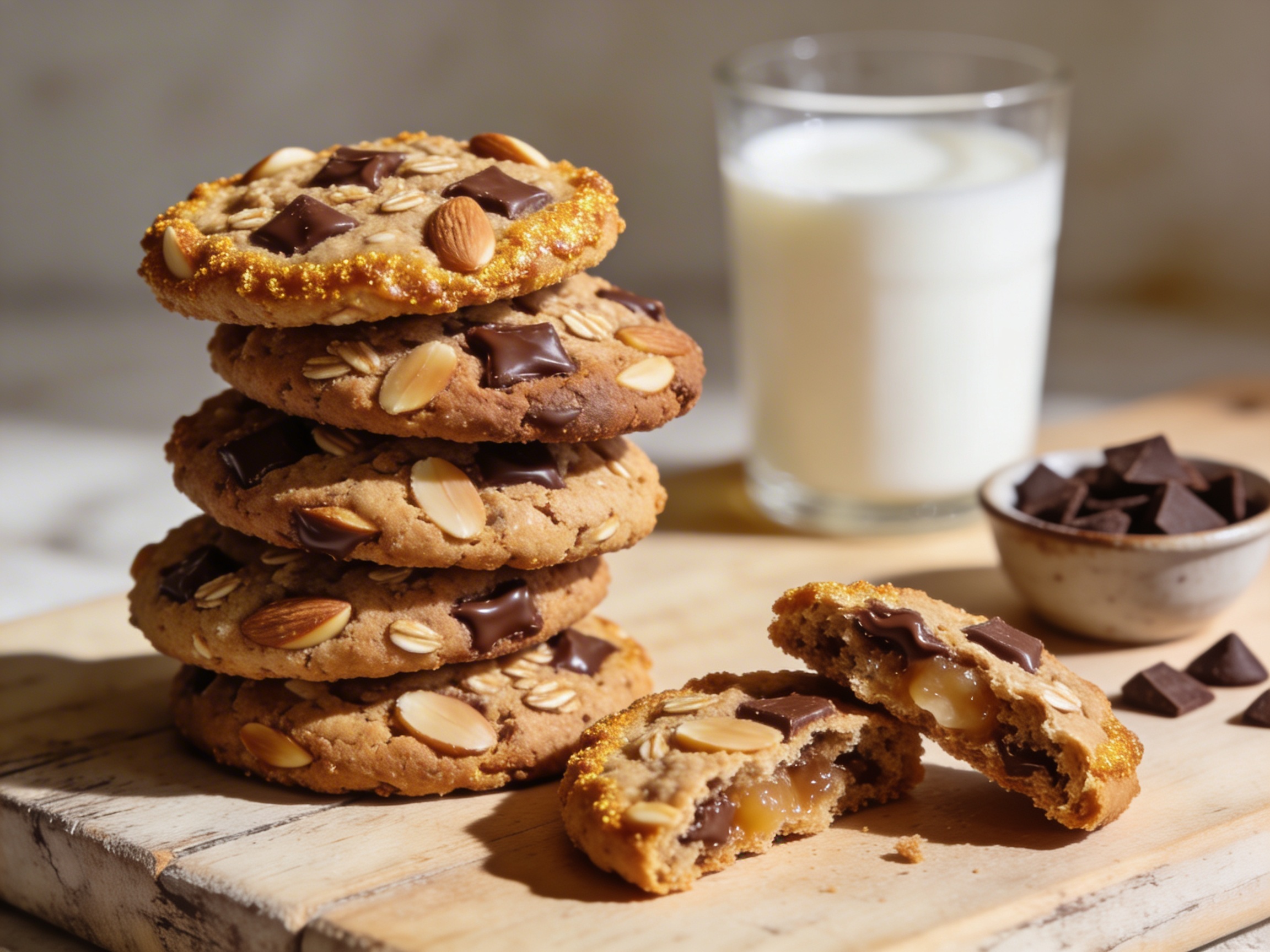 Cookies suaves de avena, chocolate y almendras 10 abril 2026 imagen