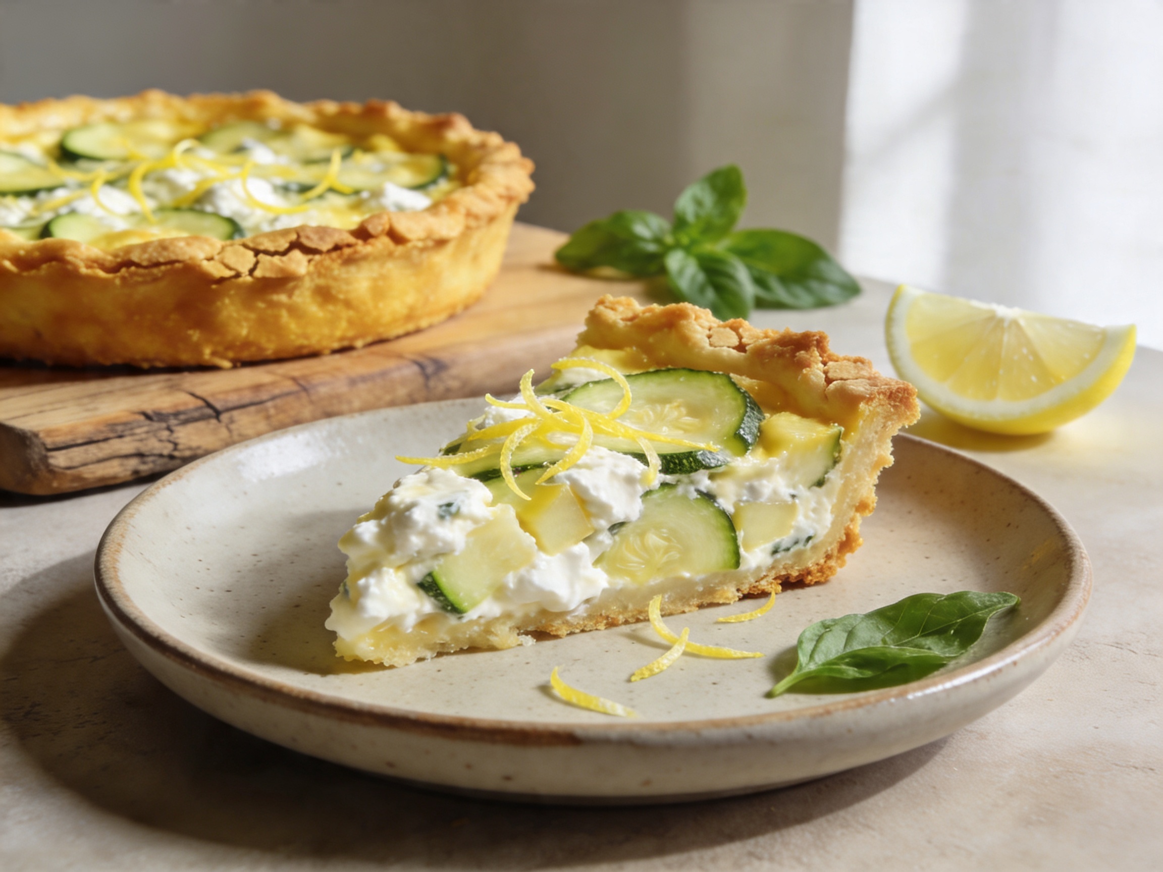 Quiche de calabacín, ricotta y limón 14 mayo 2026 imagen