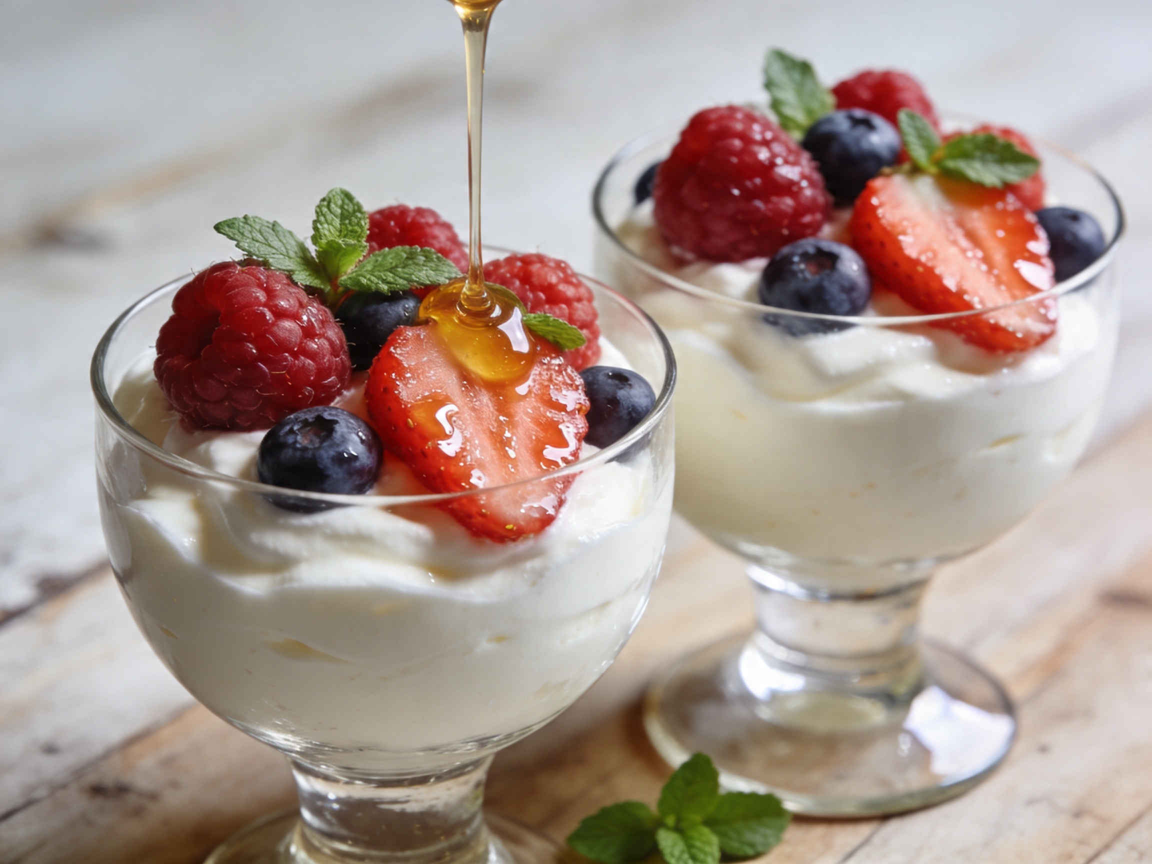 Mousse de yogur con frutas rojas y miel 15 mayo 2026 imagen
