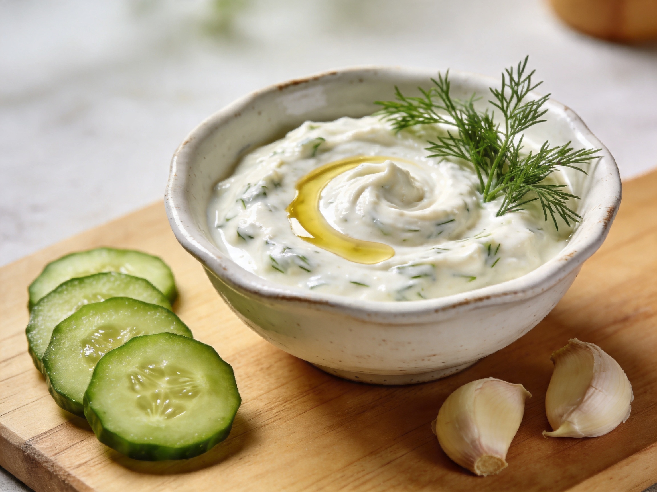 Salsa tzatziki casera con pepino y eneldo 17 mayo 2026 imagen